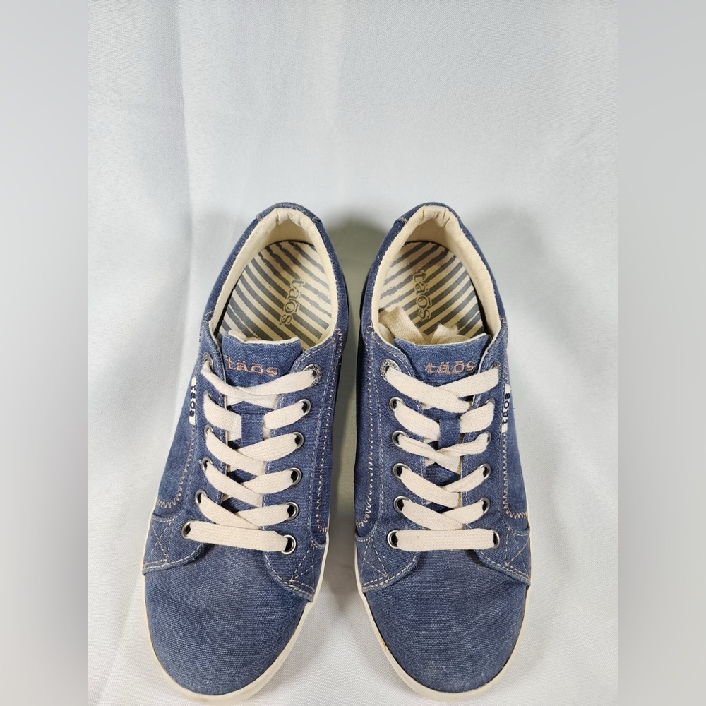 Taos Star Washed Blue Sneakers Size 7.5 - Picture 2 of 5